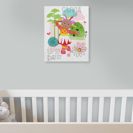 Personalised Upsy Daisy Canvas Print Extra Image 2